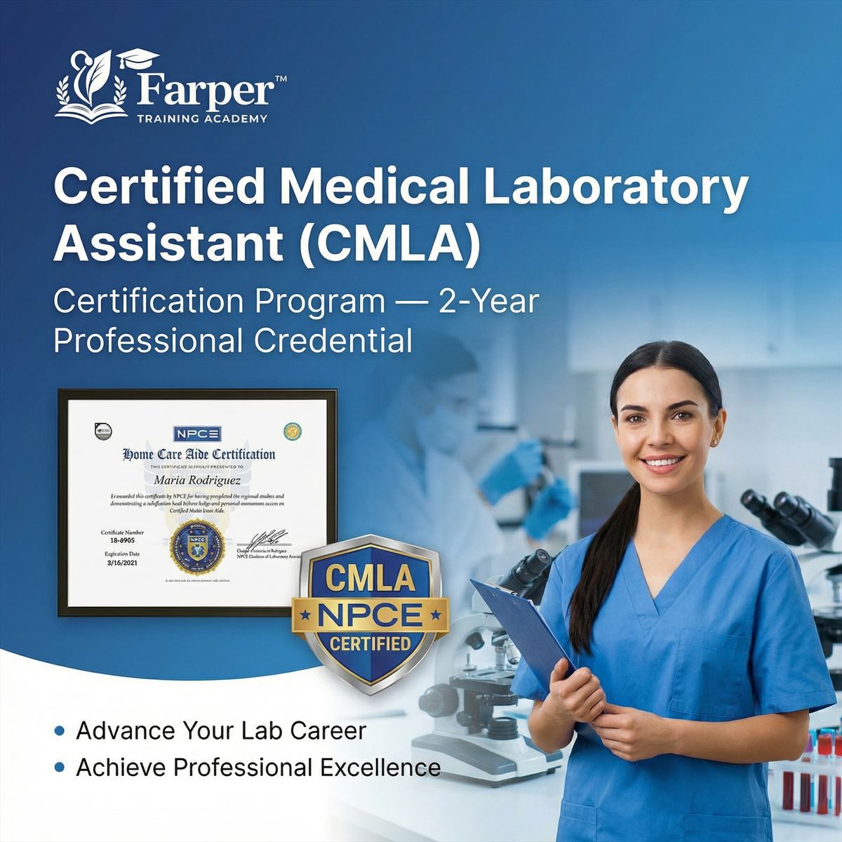Certified Medical Laboratory Assistant (CMLA) Program